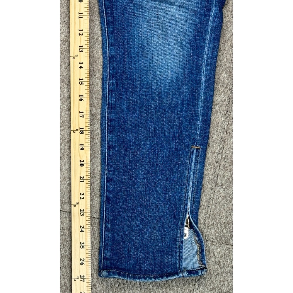 Frame Le Boy Women's 5 Pocket Distressed Zip Ankle Jeans Size 25 - Picture 9 of 16